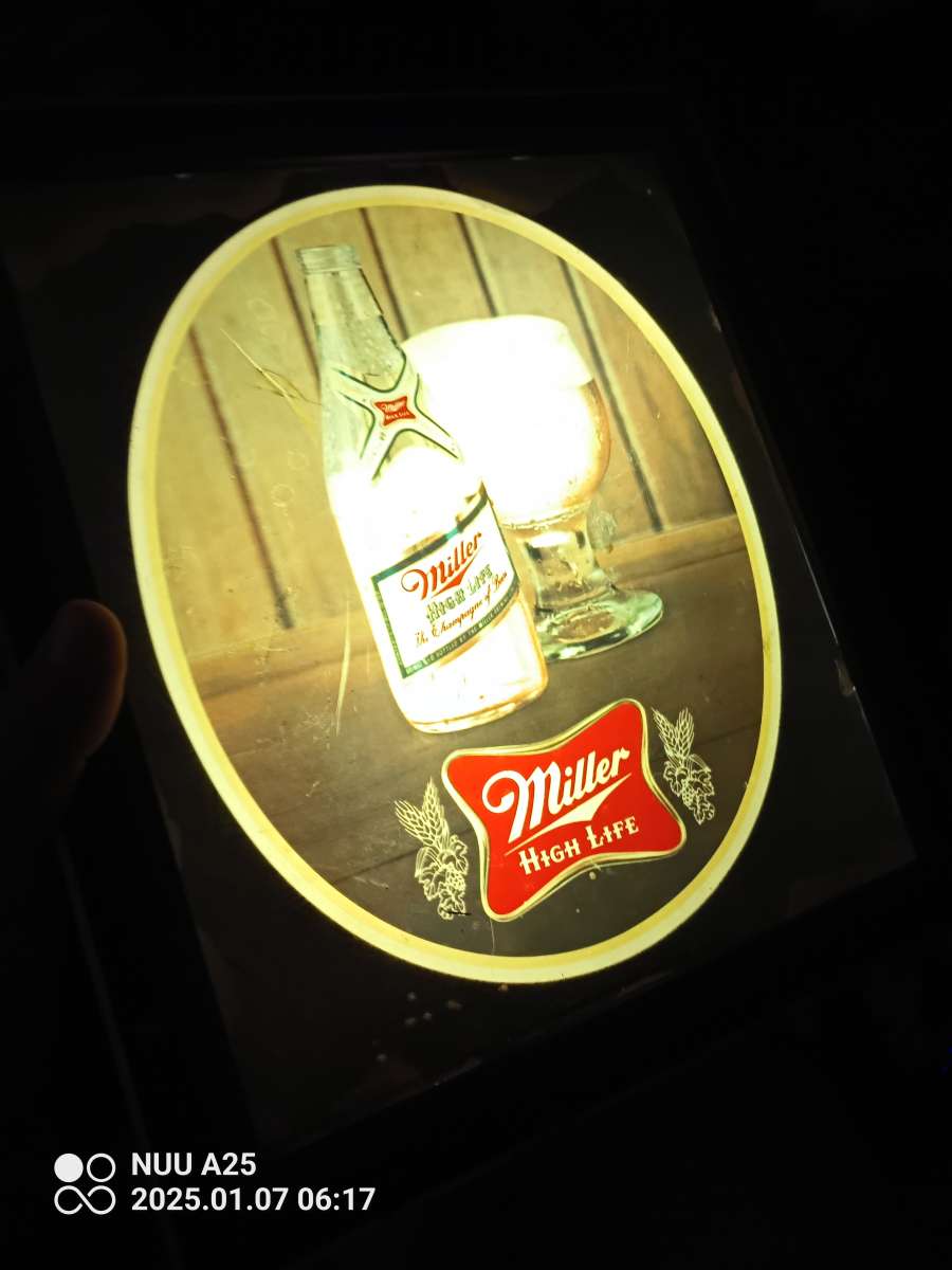 vintage light beer signs