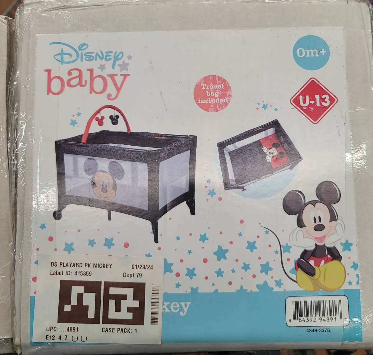 Mickey and Minnie Mouse Bassinet cribs
