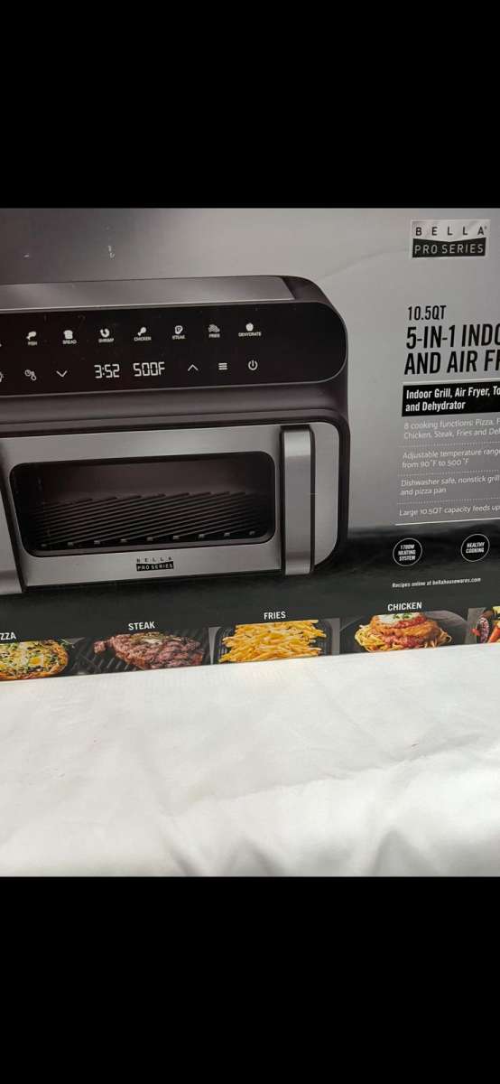New Open box   bella PRO  105qt Touchscreen 5in1 Indoor Gril