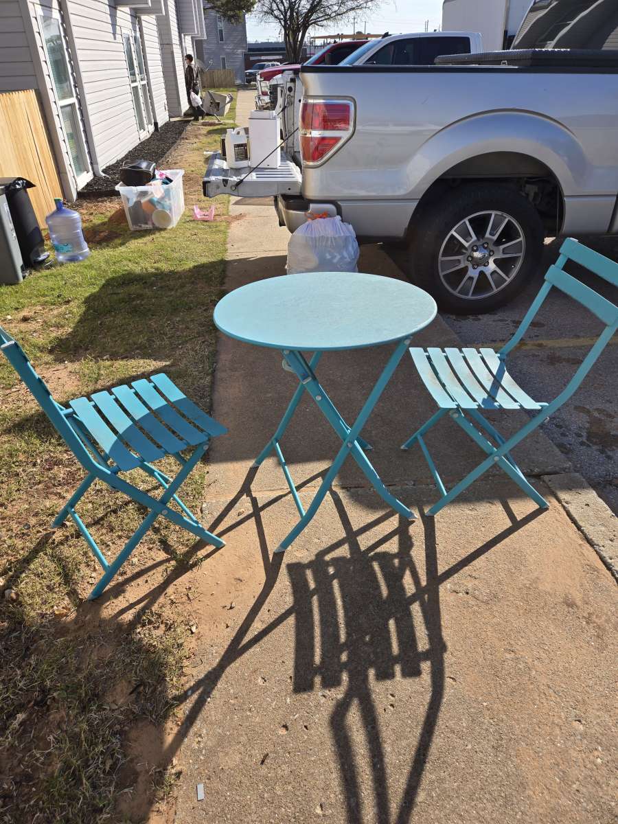 Outside cable and chair