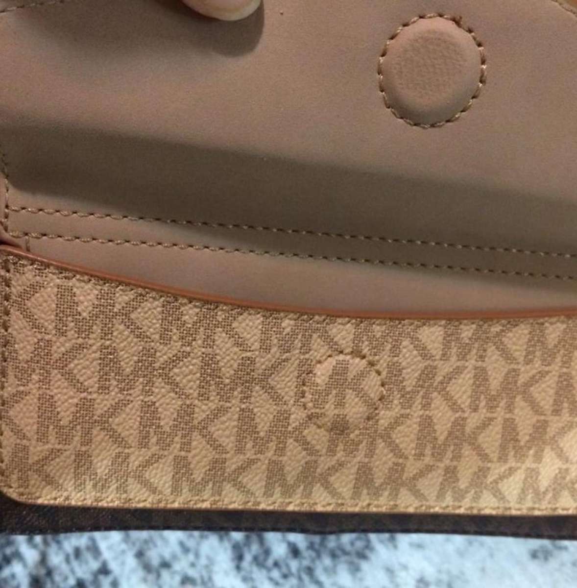 Michael Kors Fanny pack Belt Bag Leather Brown Signature MK