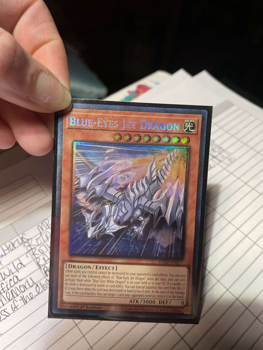 Blue eyes Jet Dragon YUGIOH TRADING CARD