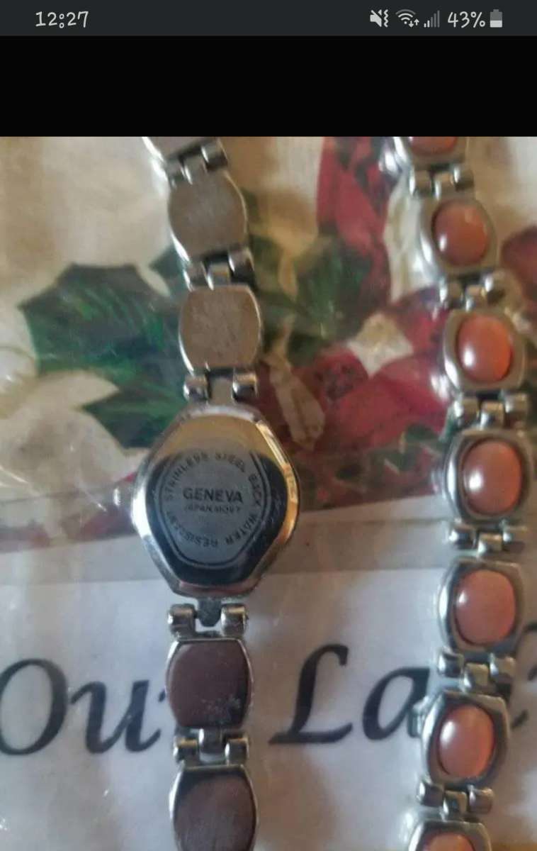 Geneva Watch and Bracelet set