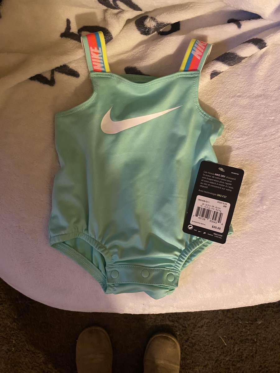 Nike bathing suit for newborn girl