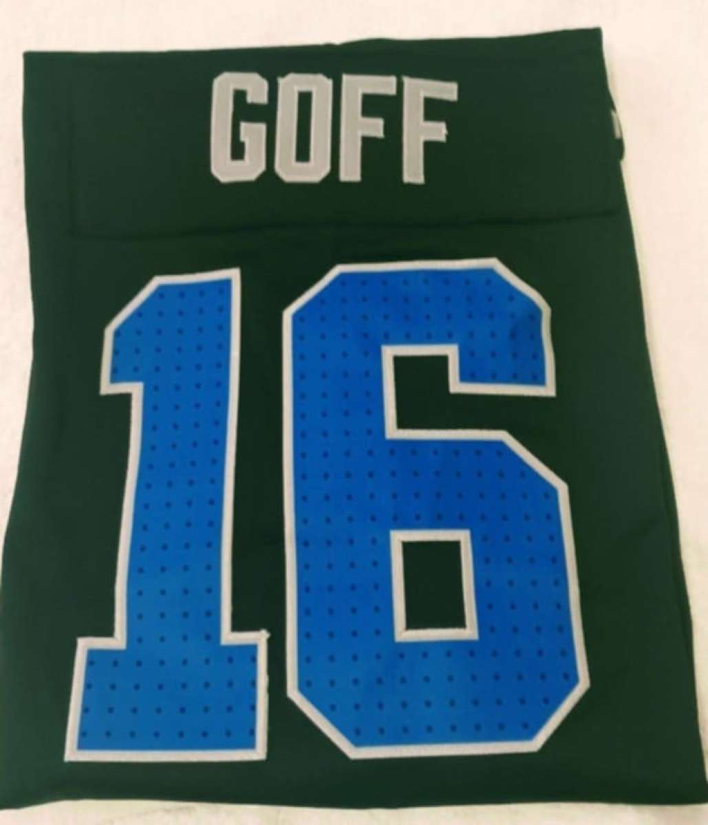 J Goff Detroit Lions jersey Large