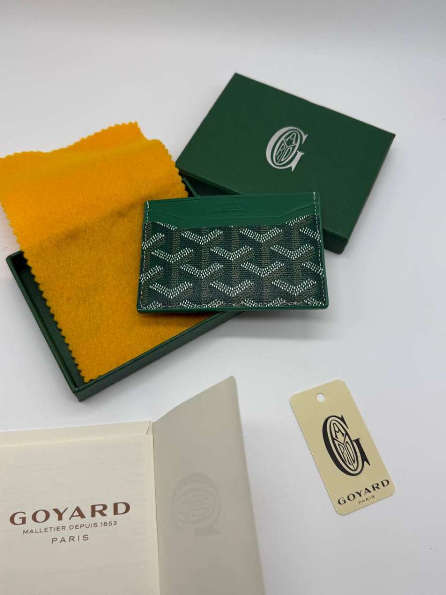 Green Goyard Card Holder