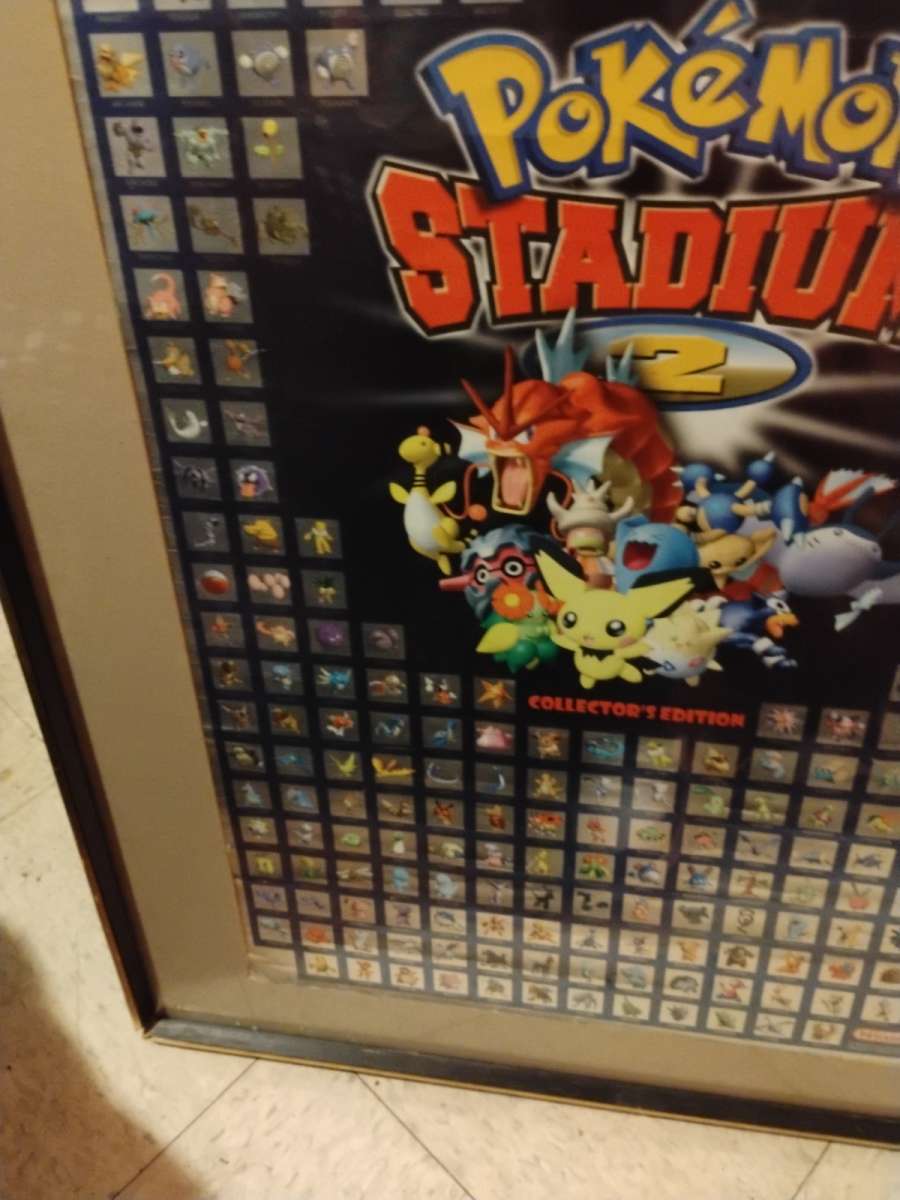 This is an original NMMT Pokmon Stadium 2 Foil Poster