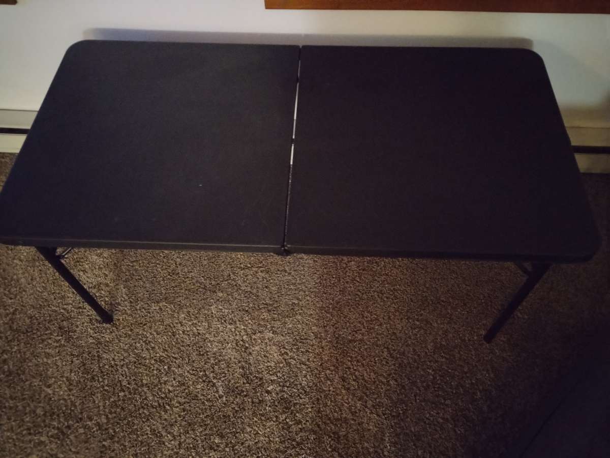 Black Folding Table