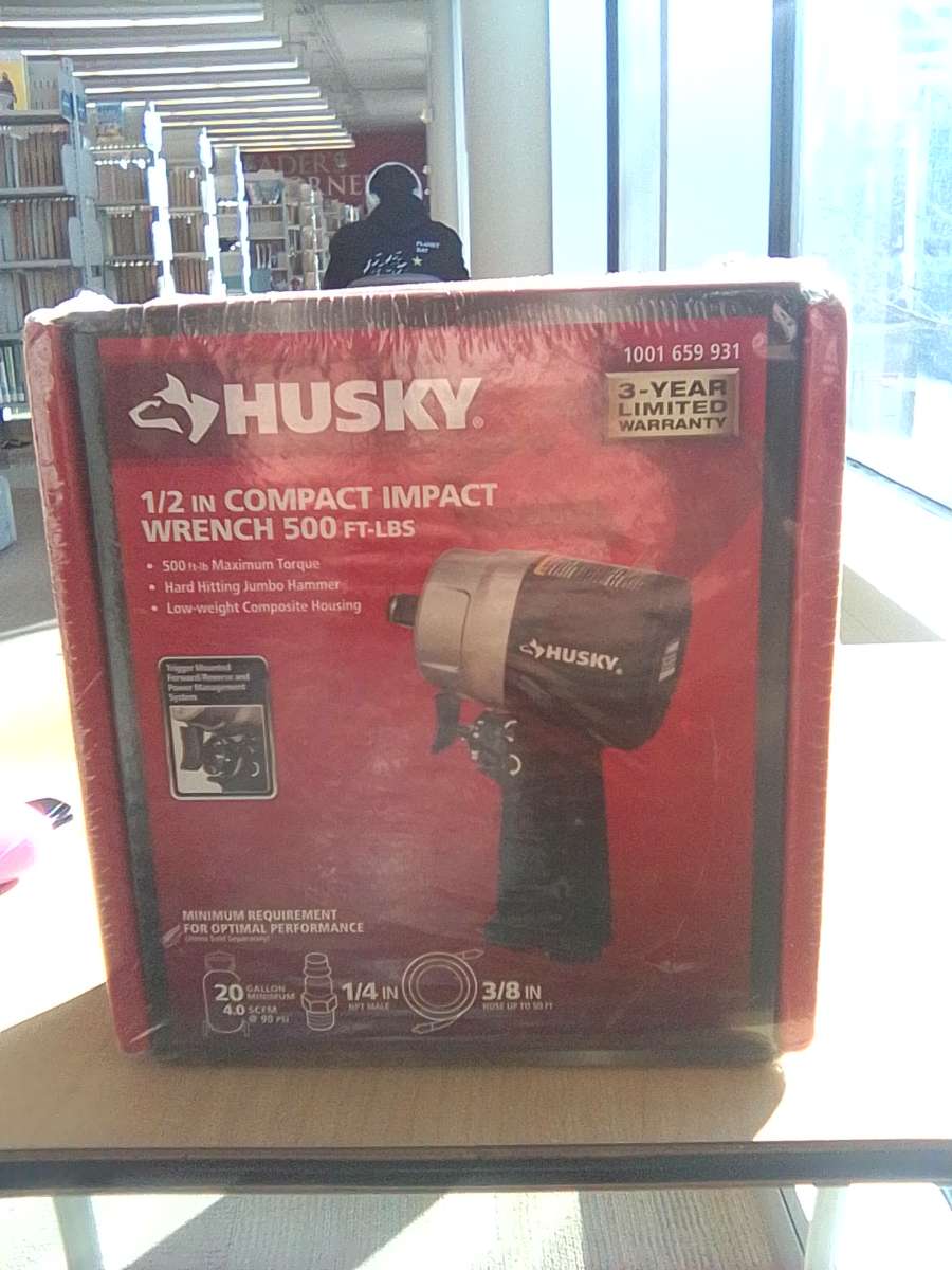 husky compact impact battery powered wrench