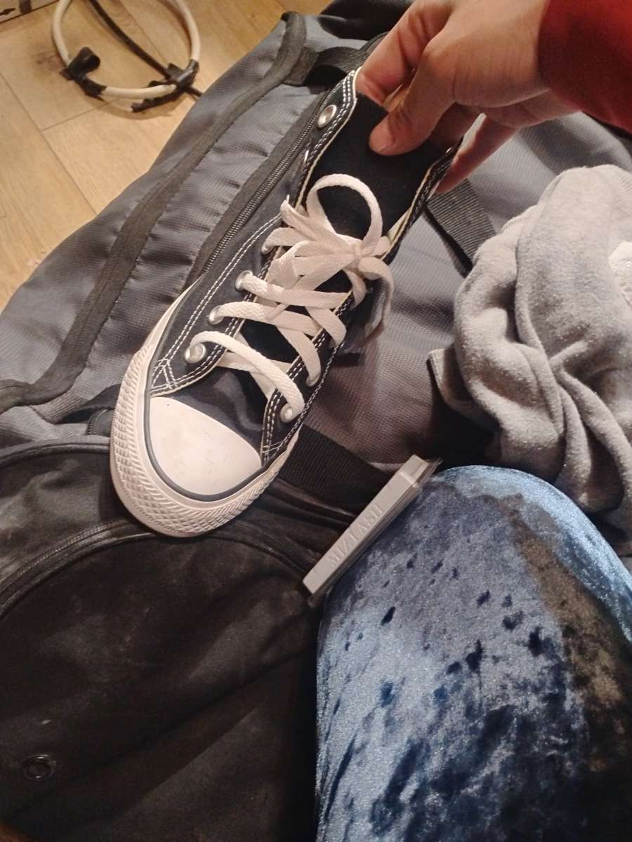 black high top converse