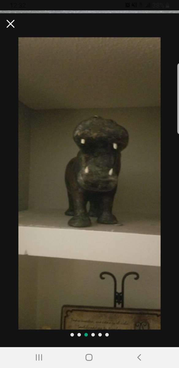 hippopotamus leather wrapped hippopotamus