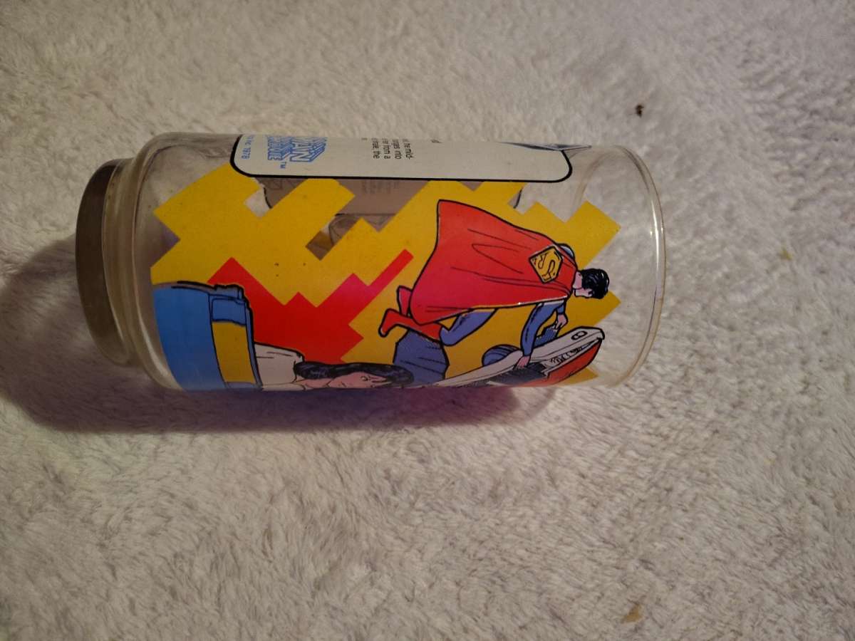 1979 vintage Superman glass