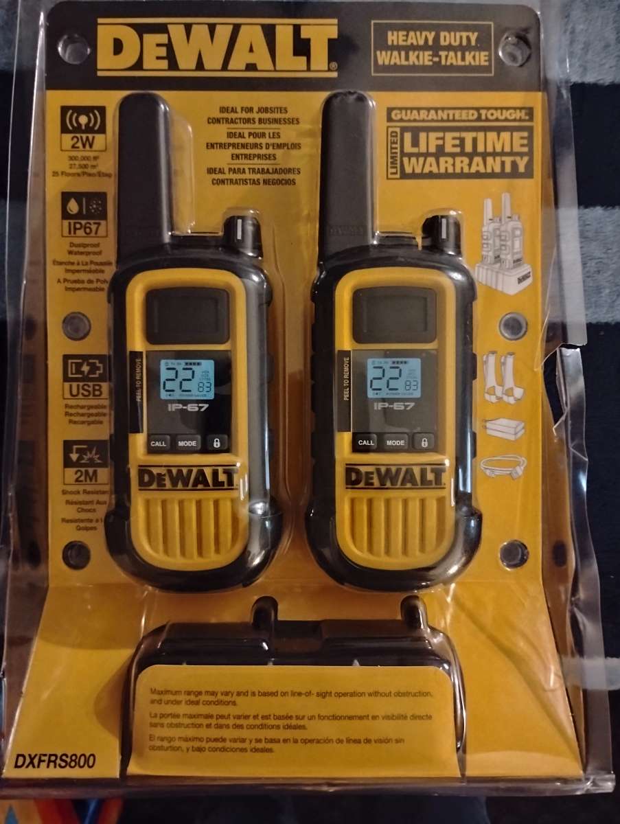 DeWalt Heavy Duty Walkie Talkies