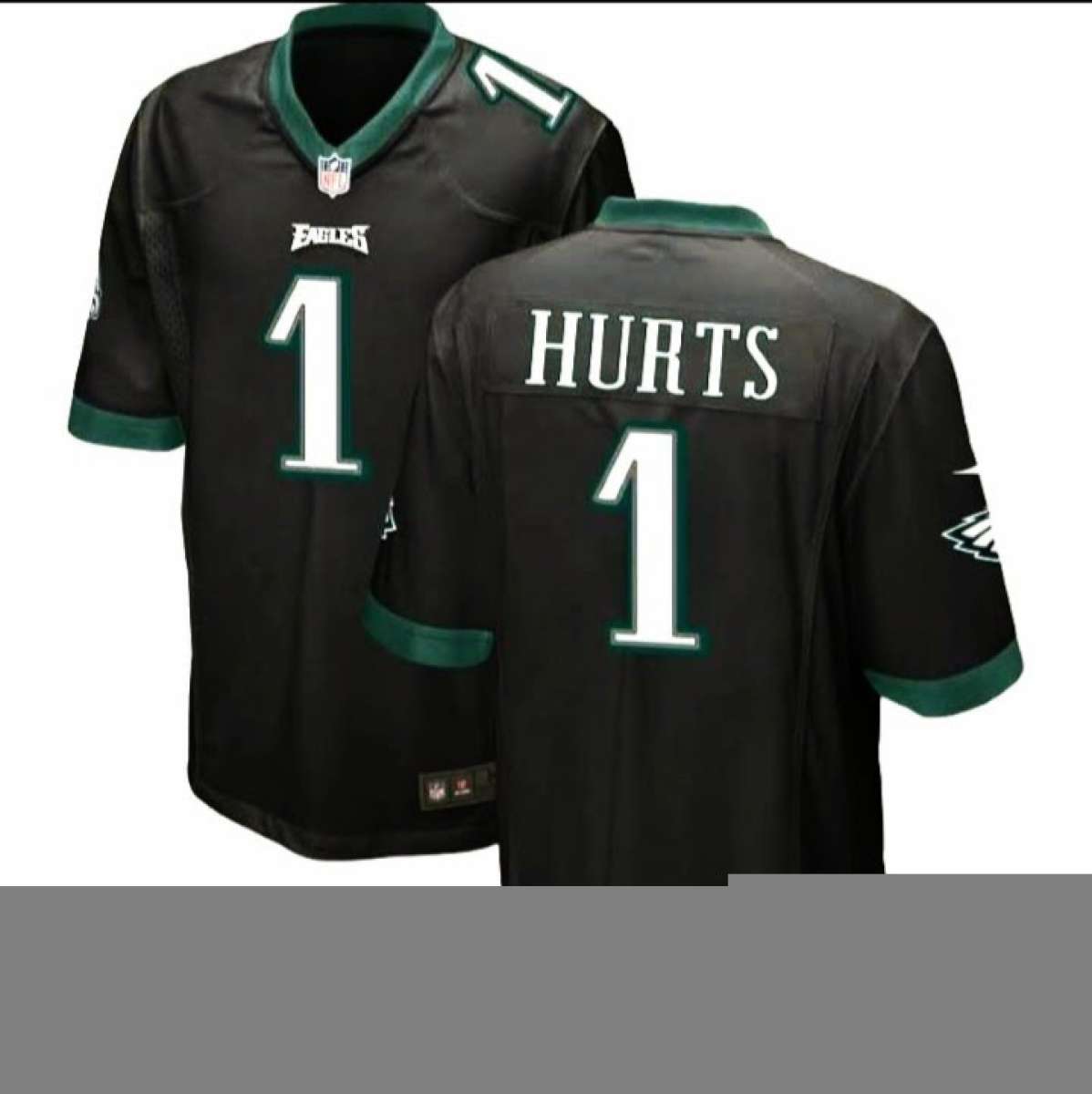 Jalen Hurts Eagles black jersey XL or Large Stitched