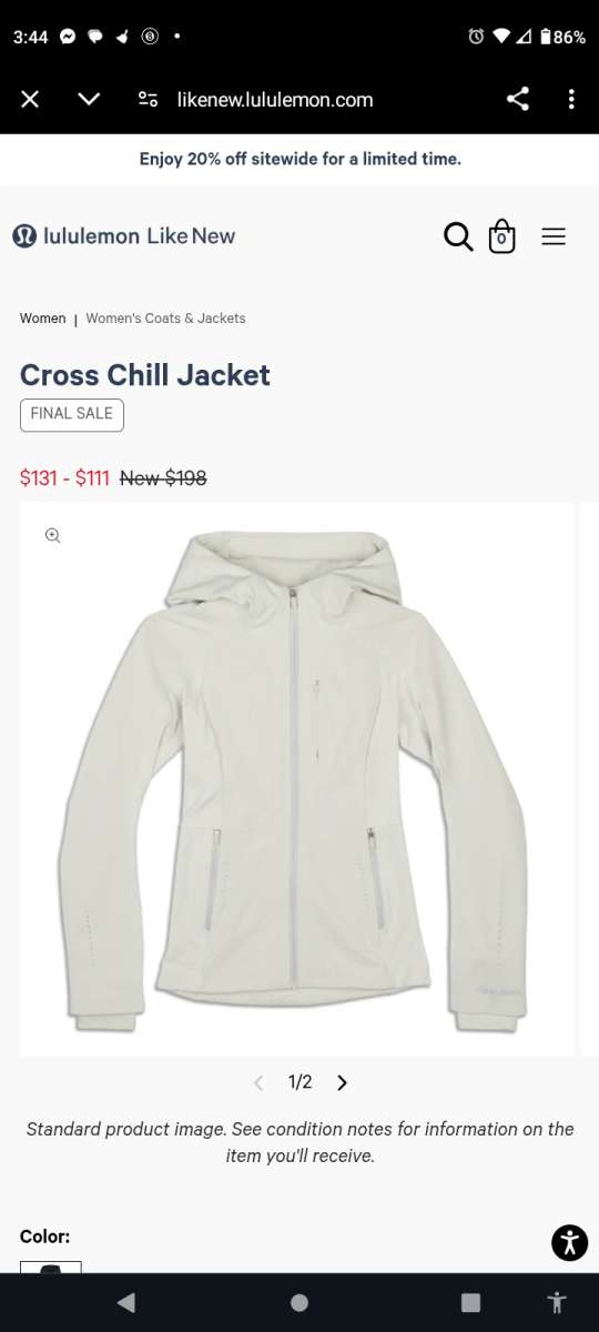 Lululemon Womans Jacket with Hoodie