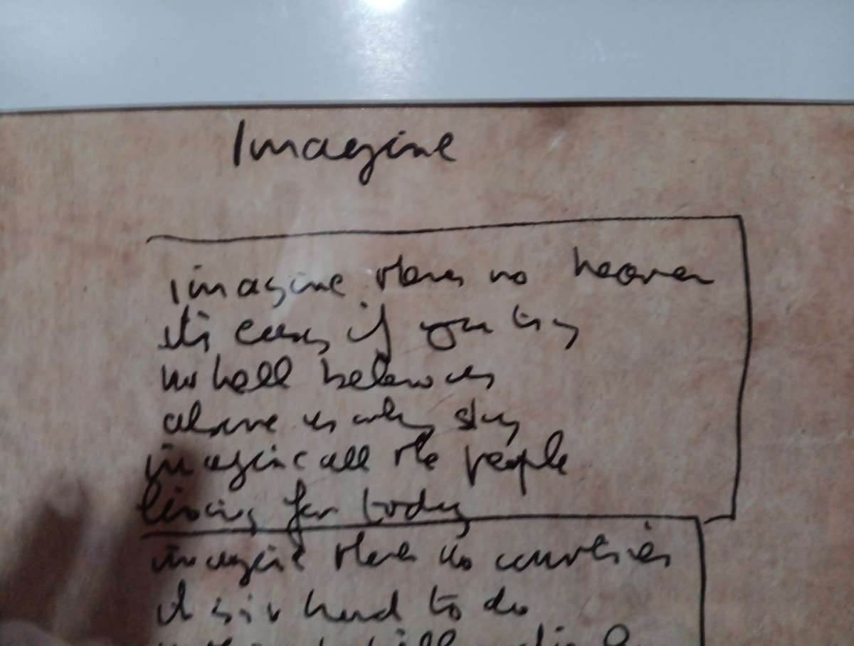 Lyrics to Imagine by john lennon