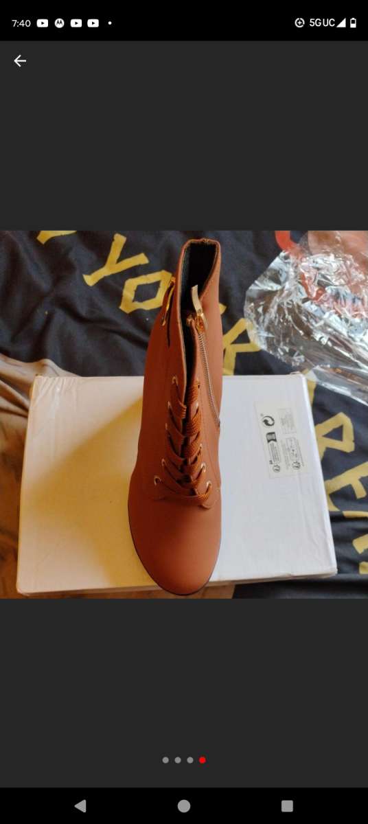 Brown High Heel Ankle Boots