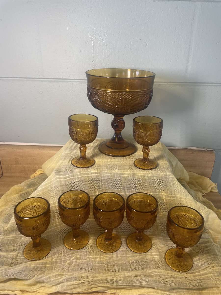 Tiara Amber Glass Collection