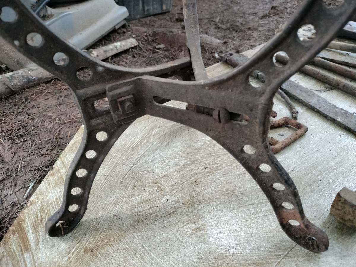 old hot water heater stand