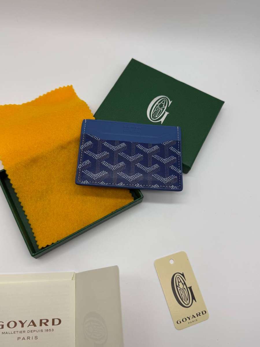 Blue Goyard Card Holder