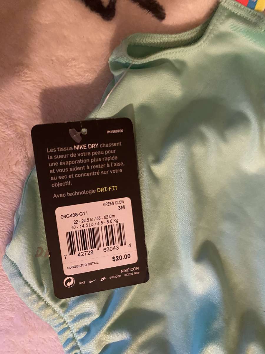 Nike bathing suit for newborn girl