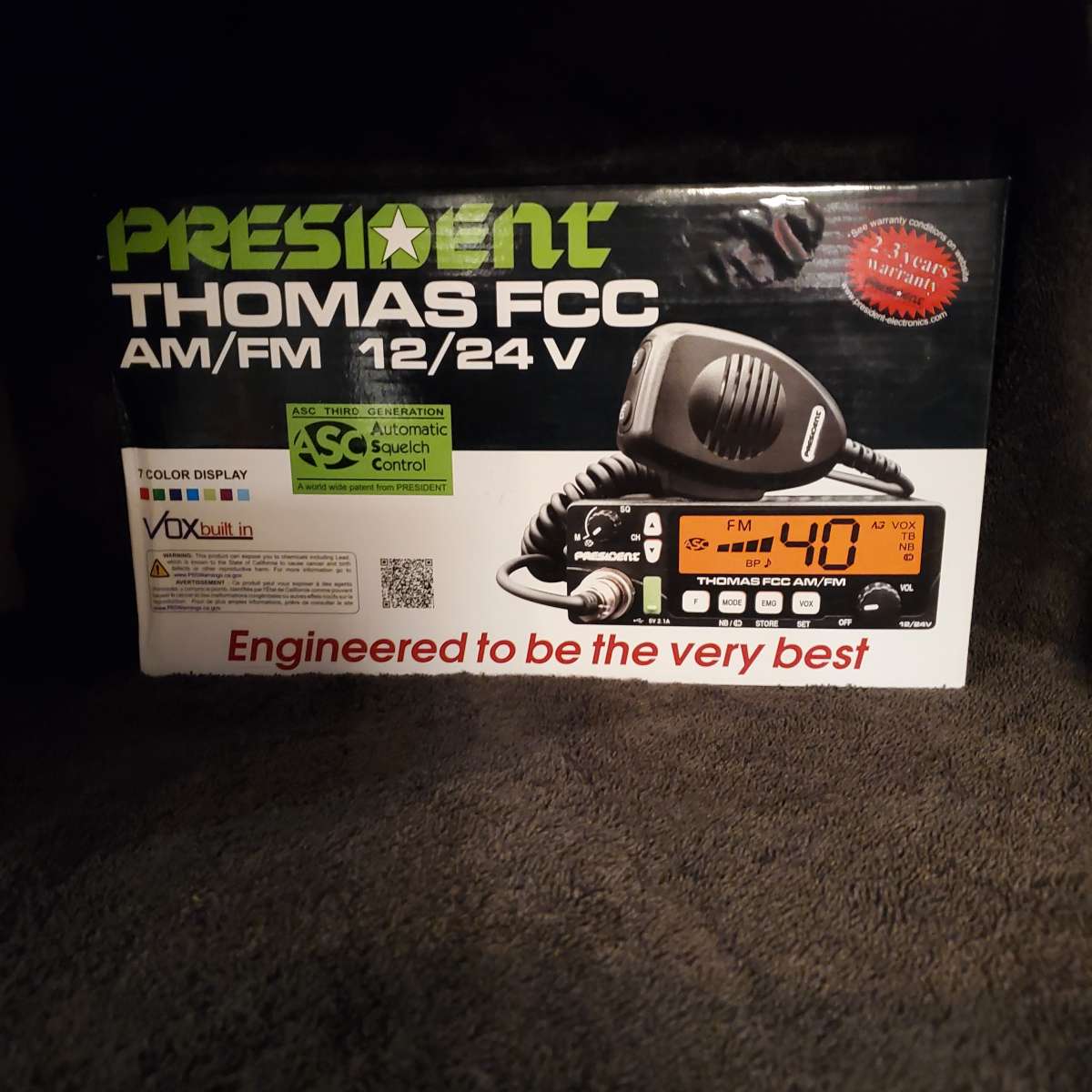 Thomas FCC CB Radio  Model TXUS093  Brand New  RRR Electroni