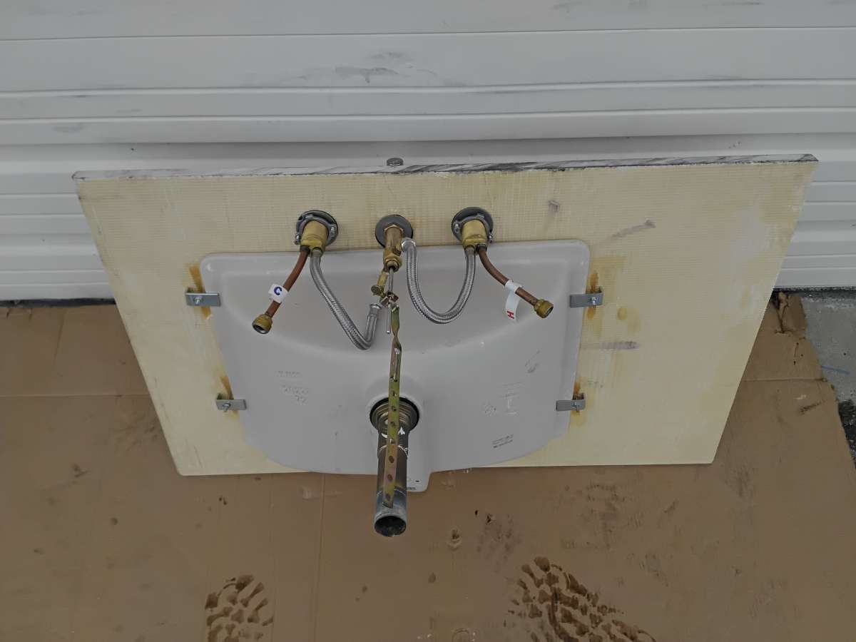 Bathroom Granite Vanity Top with Sink Faucet Display Model