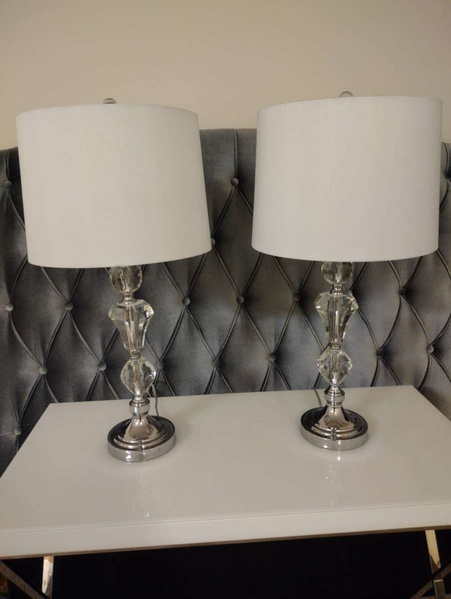 Genuine Swarovski Crystal Night Stand Lamps