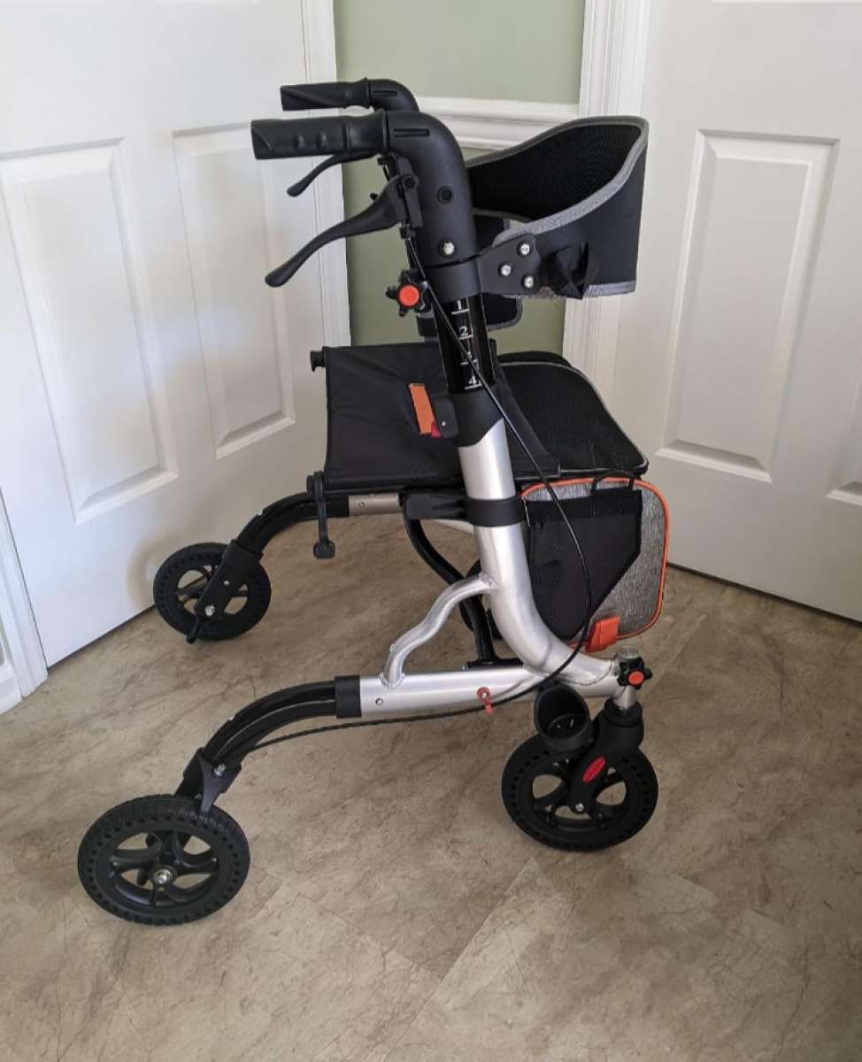 All terrain Rollator Walker Foldable Seat Light