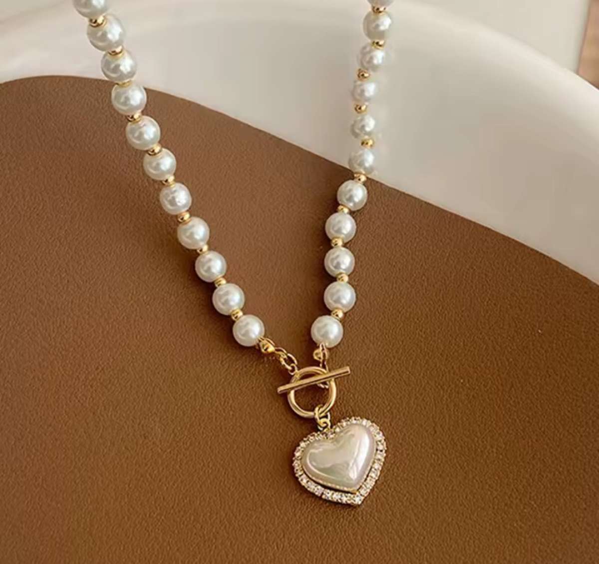 Pearl Heart Necklace