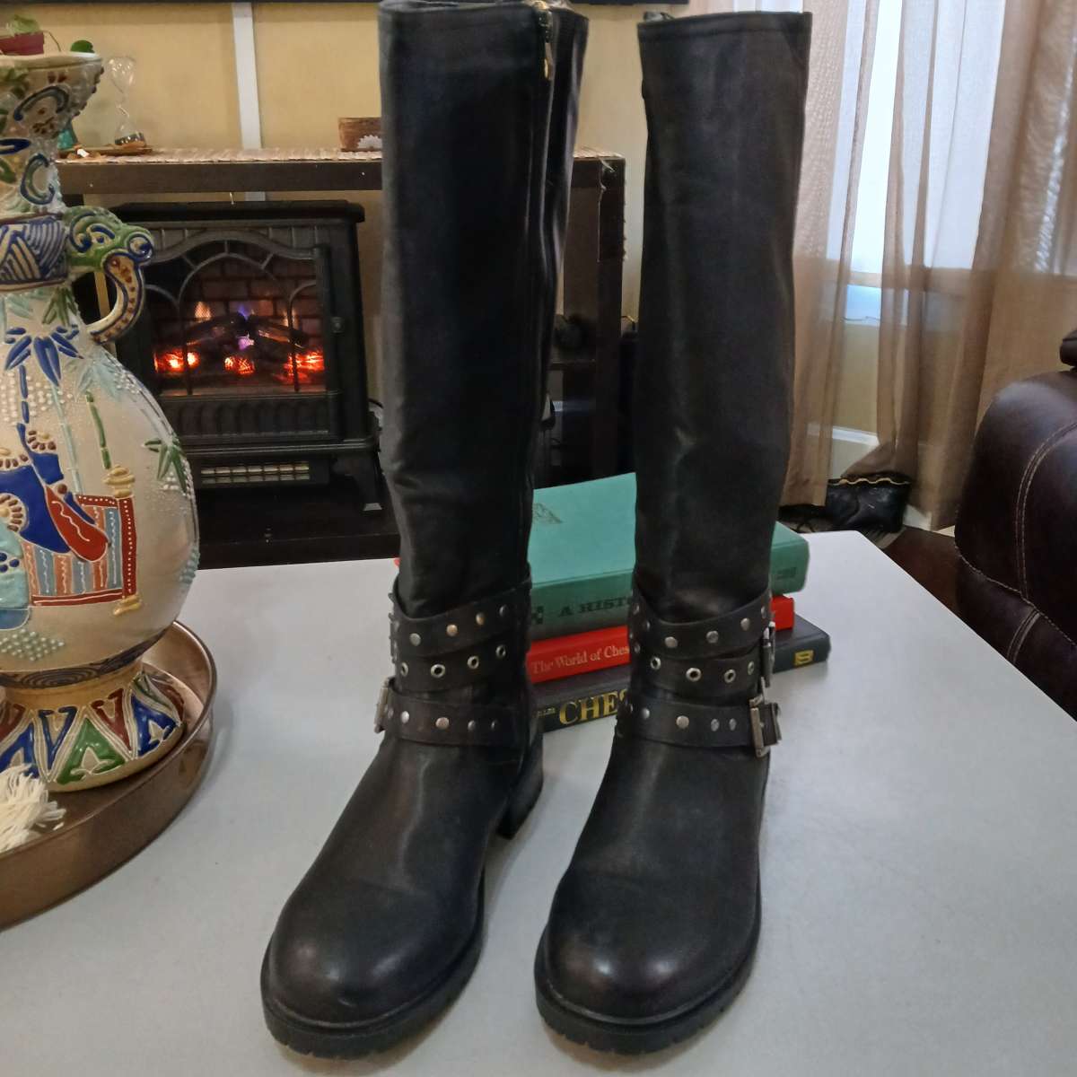 Torrid Buckle detail wide calf boots for Women Size 11ww