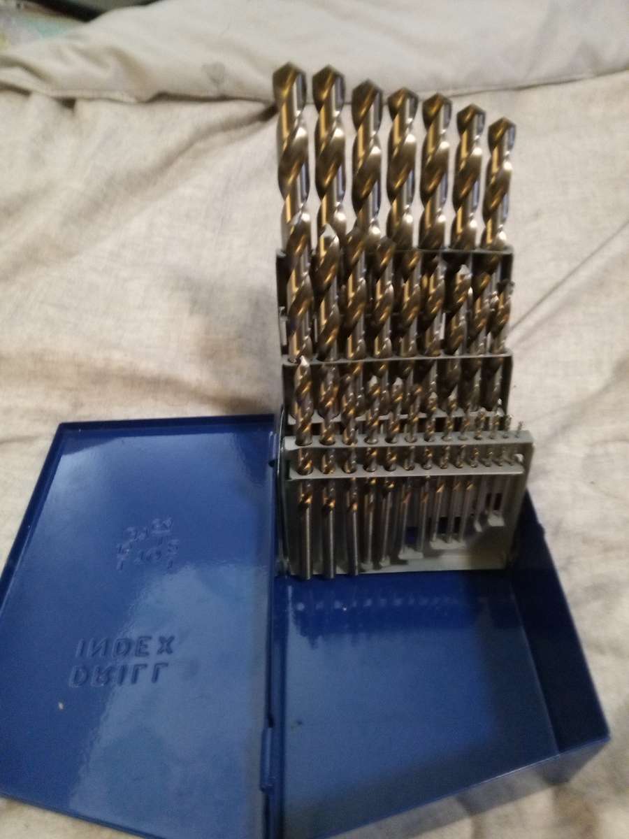 29 piece hardened steel drill bits
