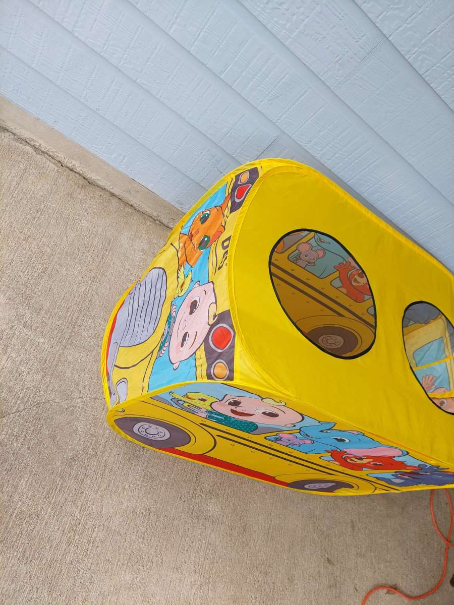 school bus pop up tent