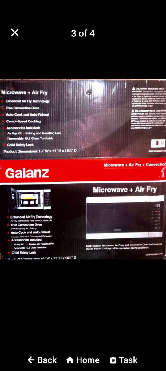 3 in 1 microwave