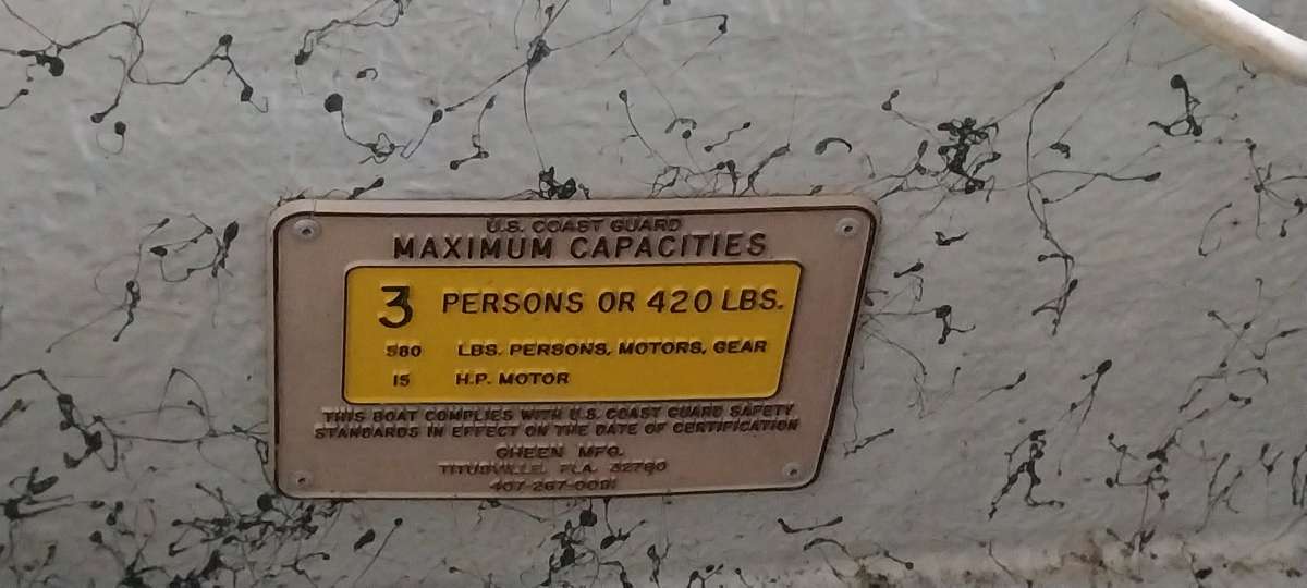 97 Gheen boat rated for 15h motor with trailer