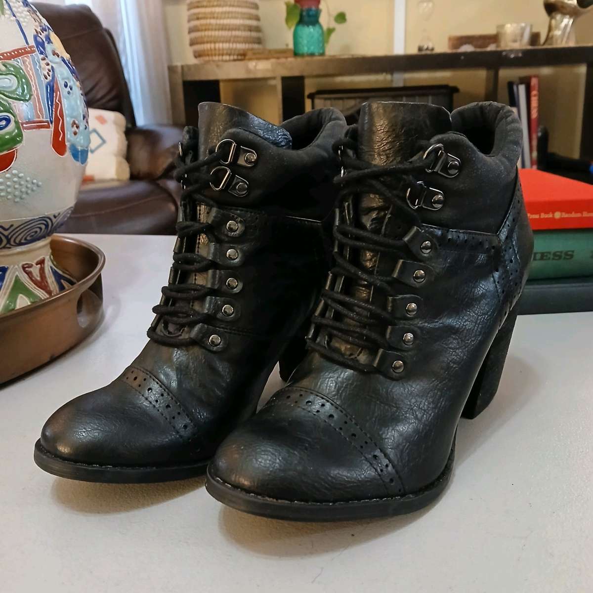 Not Rated Black Ankle Boots for Women Size 8