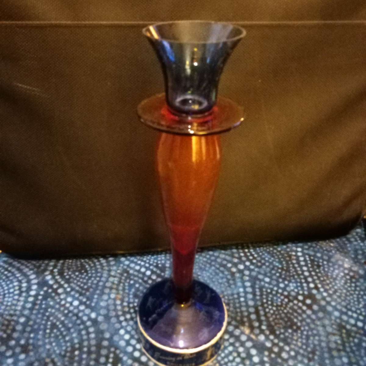 art Deco glassware 8 inches tall