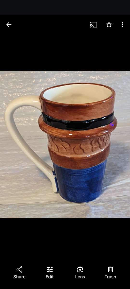 Rare Vintage Thanksgiving WCL Ceramic Turkey Mug