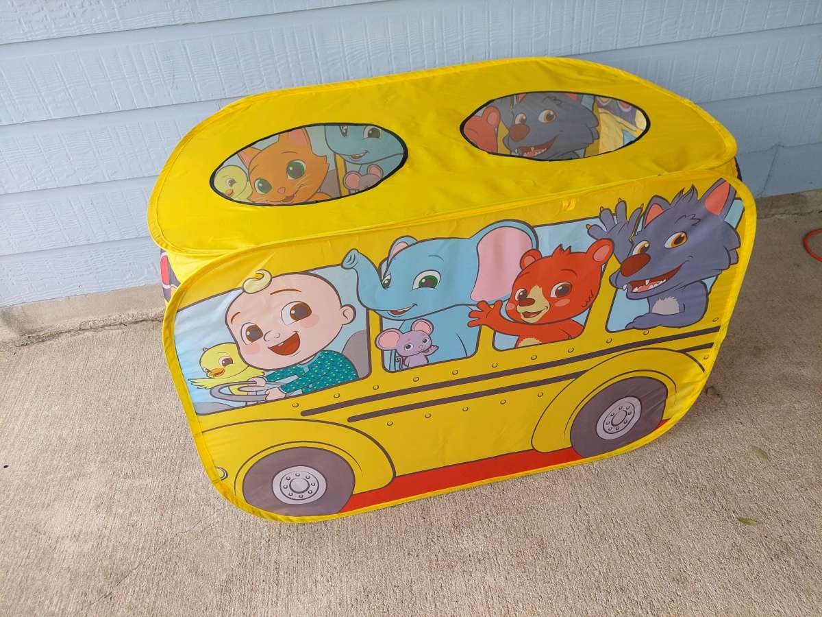 school bus pop up tent