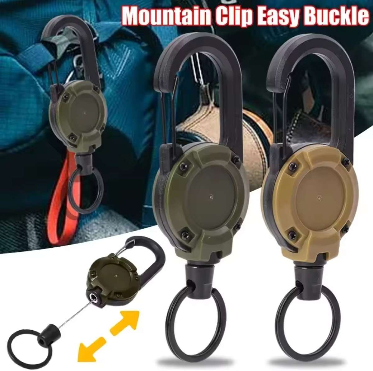 retractable steel cable buckles