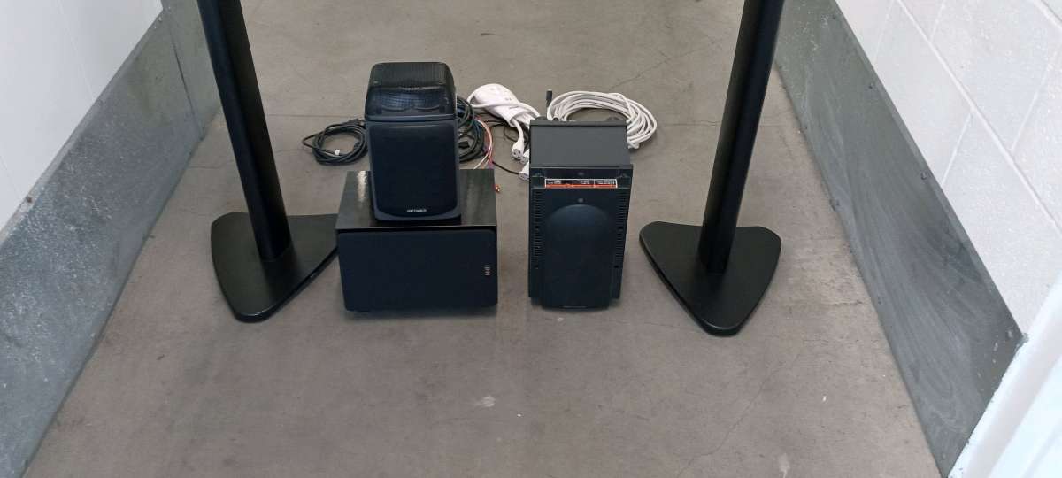 the speaker  and the subwoofer