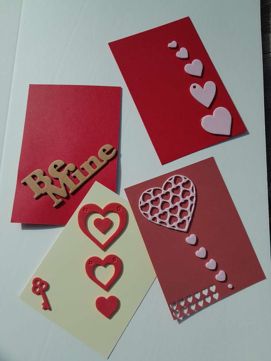 Homemade greeting cards for love