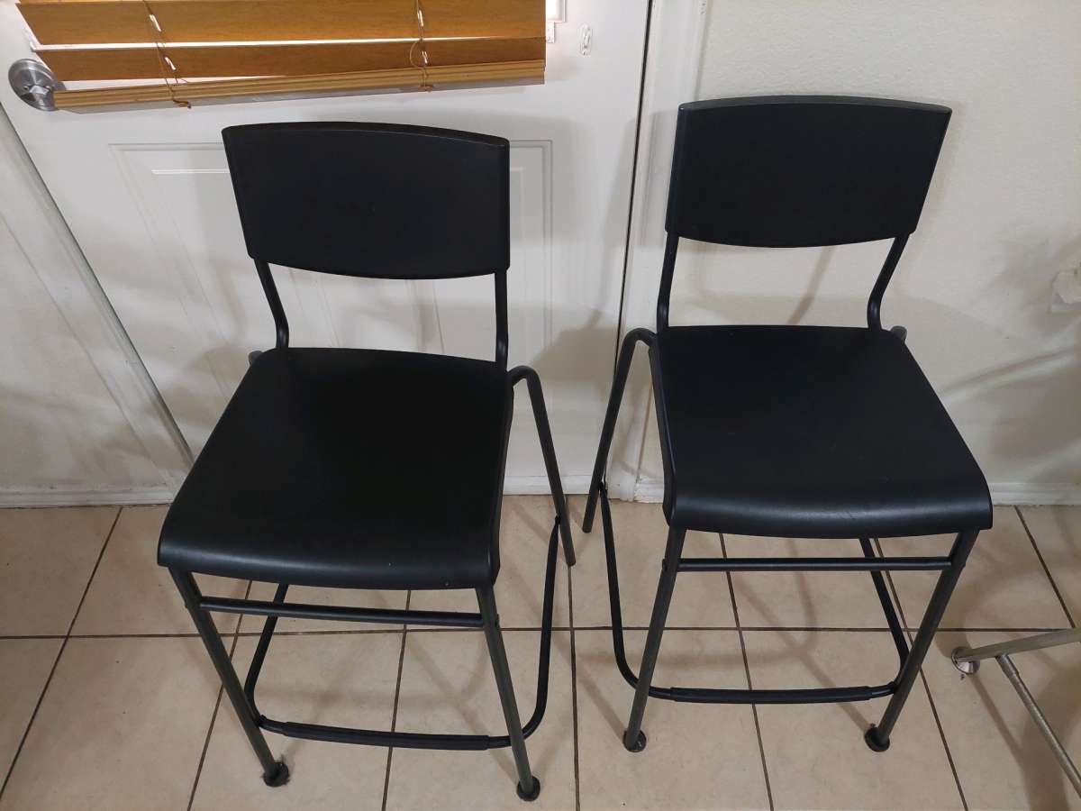 Bar stool with backrest blackblack 29 18