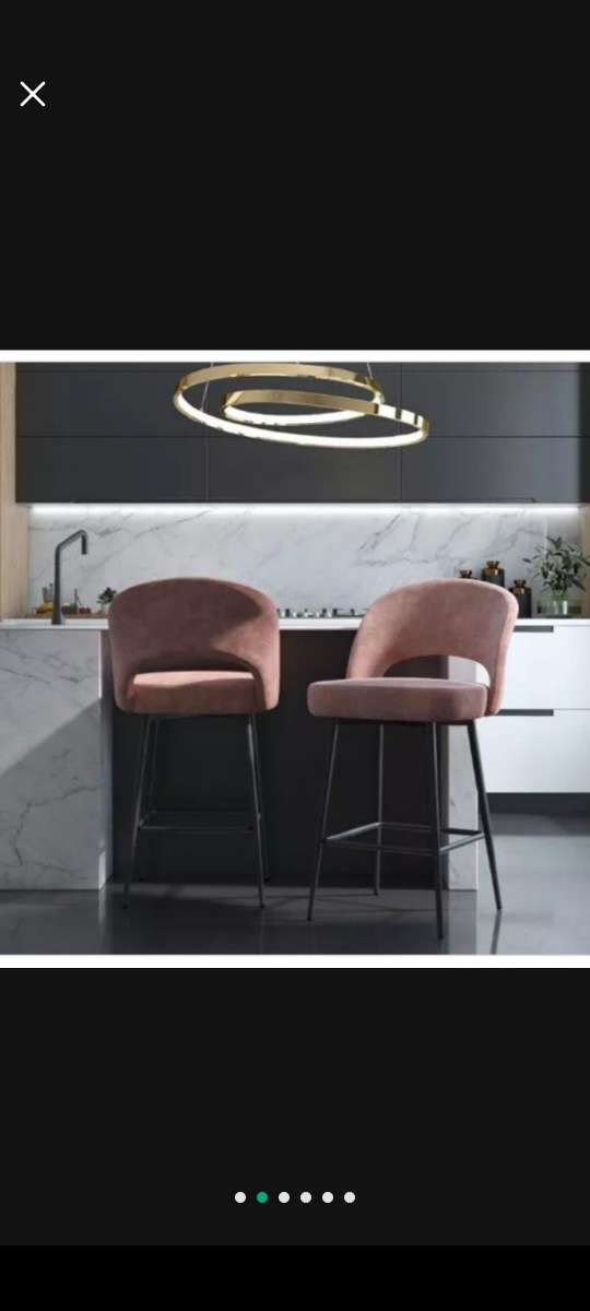 BarStools 2 ROSE Velvet