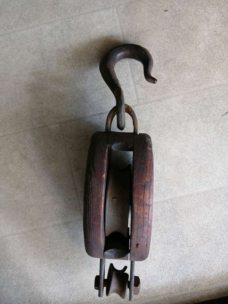 antique barn pulley