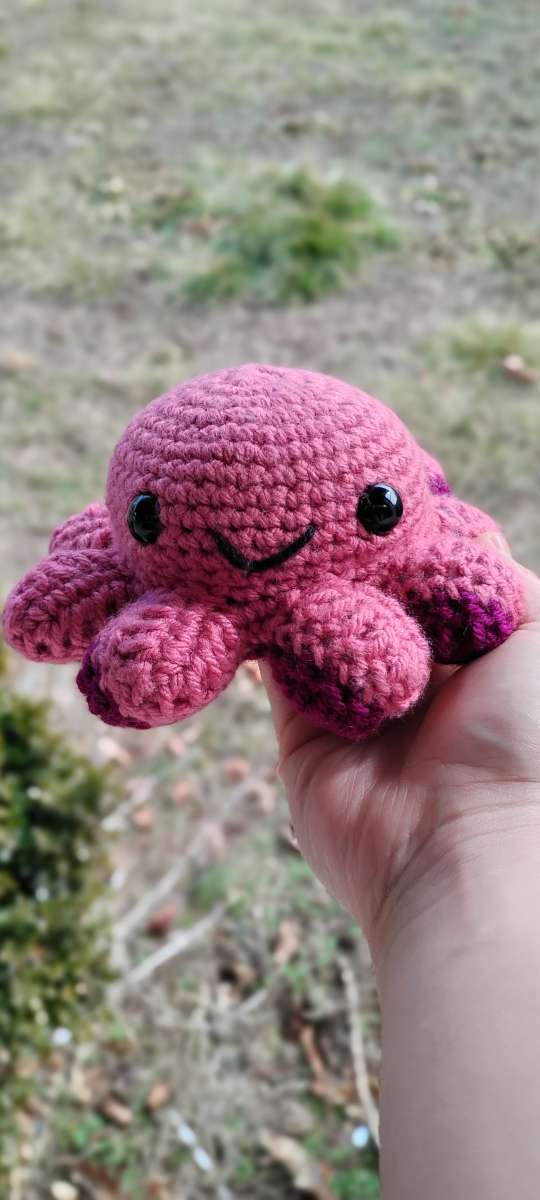 Pink Reversible Octopus