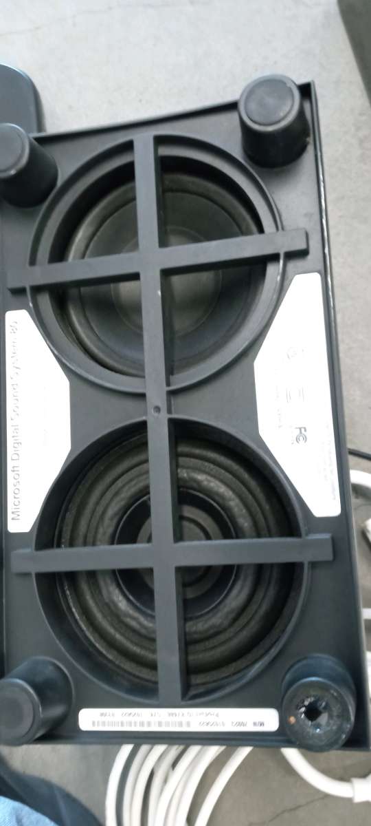 the speaker  and the subwoofer