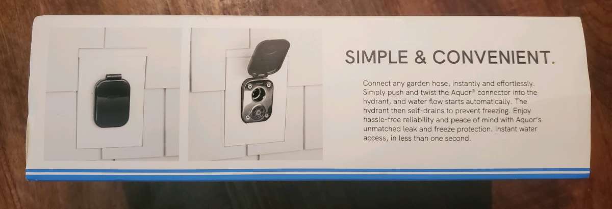 Aquor  House Hydrant V2  Outdoor Faucet System  Slate Gray