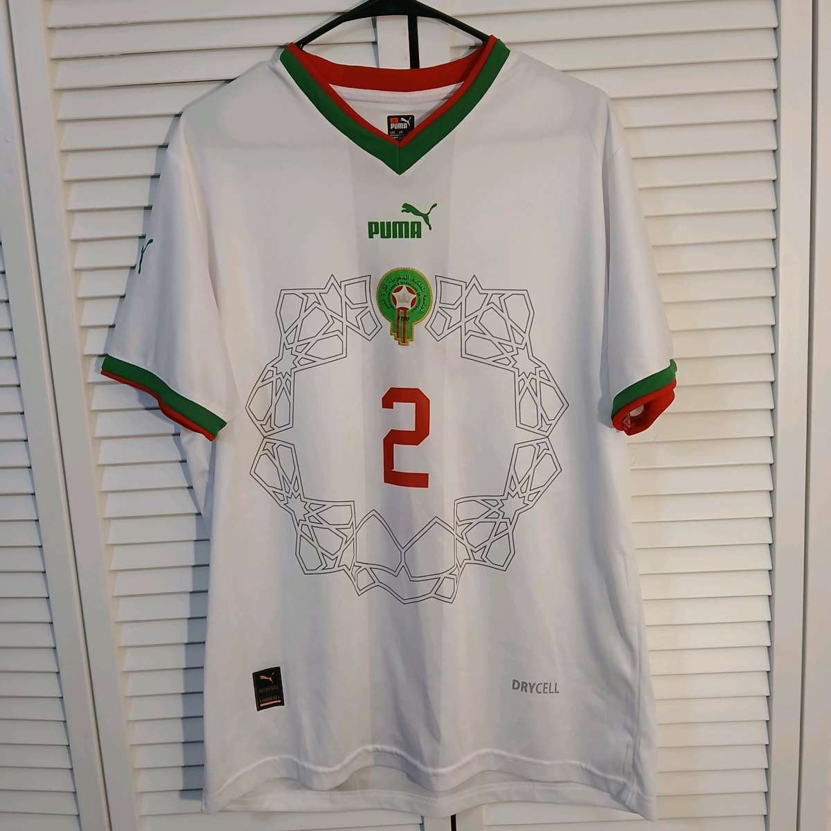 Authentic World Cup Morocco Hakimi Jersey Size 3XL