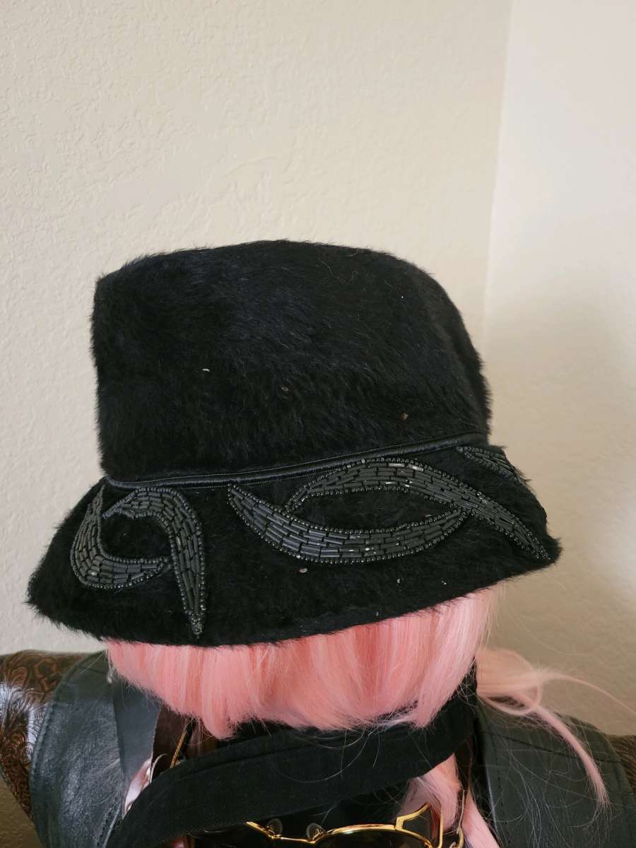vintage fur hat